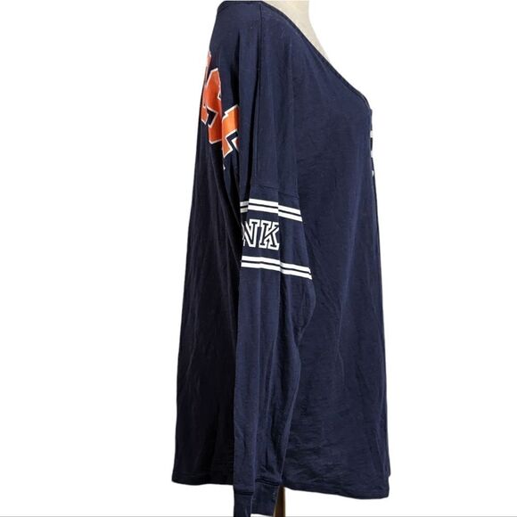 PINK 5th and Ocean Blue Long Sleeve Henley Shirt - Picture 4 of 6